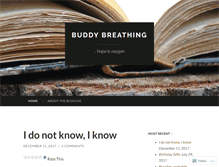 Tablet Screenshot of buddybreathing.wordpress.com