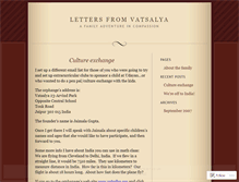 Tablet Screenshot of lettersfromvatsalya.wordpress.com