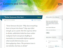 Tablet Screenshot of coloursandsmoke.wordpress.com