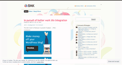 Desktop Screenshot of bmkdot.wordpress.com