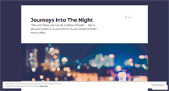 Desktop Screenshot of intothenightlife.wordpress.com