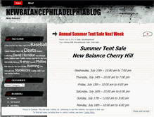 Tablet Screenshot of newbalancephiladelphiablog.wordpress.com