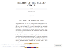 Tablet Screenshot of knightofthegoldencircle.wordpress.com