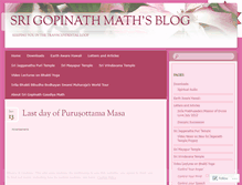 Tablet Screenshot of gopinathmath.wordpress.com