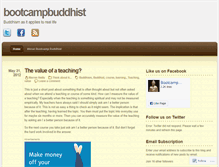 Tablet Screenshot of bootcampbuddhist.wordpress.com