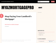 Tablet Screenshot of myazmortgagepro.wordpress.com