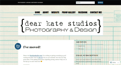 Desktop Screenshot of dearkatestudios.wordpress.com