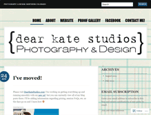 Tablet Screenshot of dearkatestudios.wordpress.com