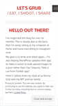 Mobile Screenshot of letsgrub.wordpress.com