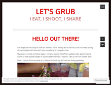 Tablet Screenshot of letsgrub.wordpress.com