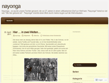 Tablet Screenshot of nayonga.wordpress.com