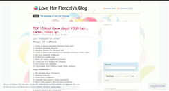 Desktop Screenshot of loveherfiercely.wordpress.com