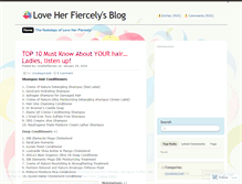 Tablet Screenshot of loveherfiercely.wordpress.com