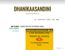 Tablet Screenshot of dhanikaasandini.wordpress.com