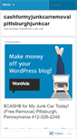 Mobile Screenshot of cashformyjunkcarremovalpittsburghjunkcar.wordpress.com