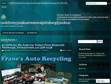 Tablet Screenshot of cashformyjunkcarremovalpittsburghjunkcar.wordpress.com
