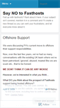 Mobile Screenshot of no2fasthosts.wordpress.com