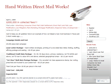 Tablet Screenshot of handwrittendirectmail.wordpress.com