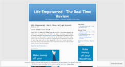 Desktop Screenshot of lifeempowered.wordpress.com