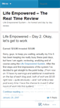 Mobile Screenshot of lifeempowered.wordpress.com