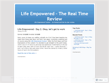 Tablet Screenshot of lifeempowered.wordpress.com