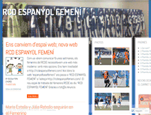 Tablet Screenshot of espanyolbasefemeni.wordpress.com