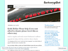 Tablet Screenshot of factorypilot.wordpress.com