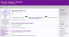 Desktop Screenshot of dancevoguestudio.wordpress.com
