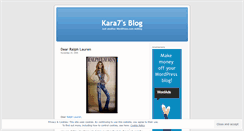 Desktop Screenshot of kara7.wordpress.com