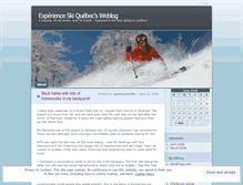 Tablet Screenshot of experienceskiquebec.wordpress.com