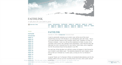Desktop Screenshot of faithlink.wordpress.com