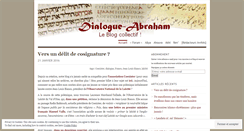 Desktop Screenshot of dialogueabraham.wordpress.com