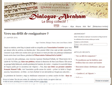 Tablet Screenshot of dialogueabraham.wordpress.com