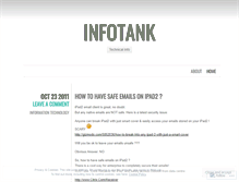 Tablet Screenshot of infotank.wordpress.com