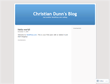 Tablet Screenshot of cdunn.wordpress.com