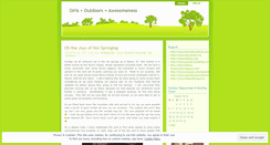 Desktop Screenshot of outdoorgals.wordpress.com