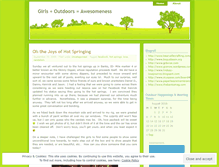 Tablet Screenshot of outdoorgals.wordpress.com
