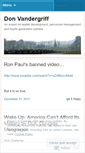 Mobile Screenshot of donvandergriff.wordpress.com