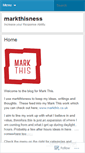 Mobile Screenshot of markthisness.wordpress.com