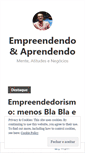 Mobile Screenshot of empreendendoaprendendo.wordpress.com