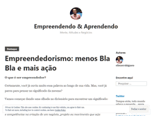 Tablet Screenshot of empreendendoaprendendo.wordpress.com