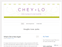 Tablet Screenshot of cheylo.wordpress.com