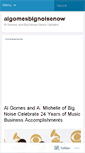 Mobile Screenshot of algomesbignoisenow.wordpress.com
