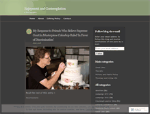 Tablet Screenshot of enjoymentandcontemplation.wordpress.com