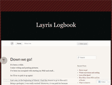 Tablet Screenshot of layrislogbook.wordpress.com