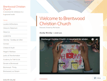 Tablet Screenshot of brentwoodchristianchurch.wordpress.com