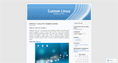 Desktop Screenshot of customlinux.wordpress.com