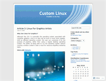 Tablet Screenshot of customlinux.wordpress.com