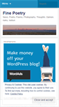 Mobile Screenshot of finepoetry.wordpress.com