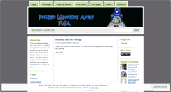 Desktop Screenshot of frozenwarriorsarmy.wordpress.com